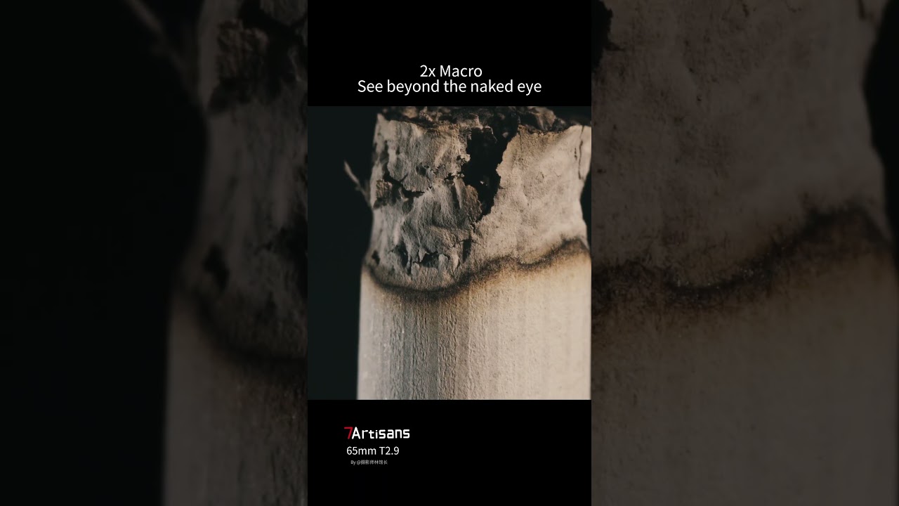 7Artisans 65mm T2.9 2X Macro Cine Lens：See beyond the naked eye. More details. More textures.