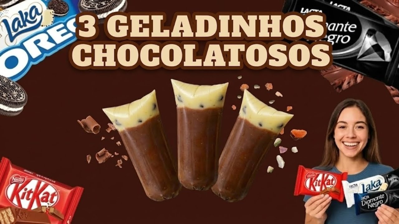 OS 3 MAIS VENDIDOS: Geladinho Gourmet Kit Kat, Diamante Negro e Laca Oreo!