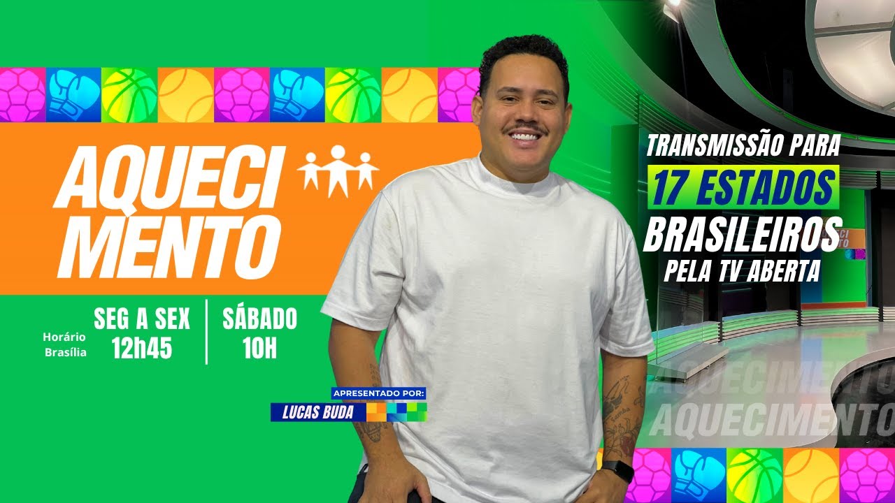 AQUECIMENTO COM LUCAS BUDA NA TELA DA A CR&Iacute;TICA