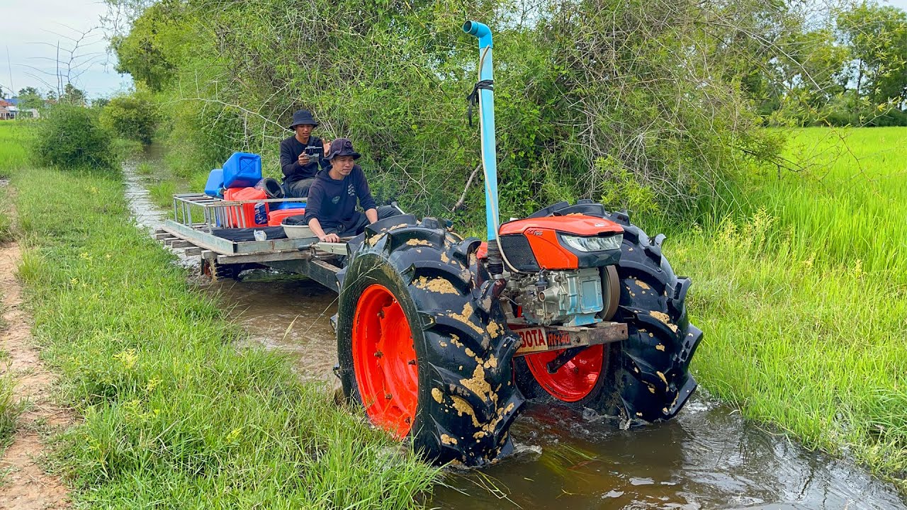 Driver Tractor Kubota ZT 155Di Go HoHome,Tractor Khmer Farmer