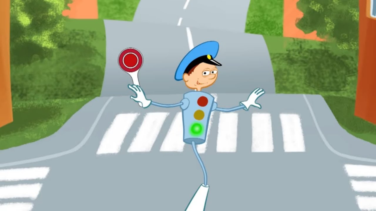 Kinderlieder - ein lustiges Lied f&uuml;r Kinder &uuml;ber die Ampel.