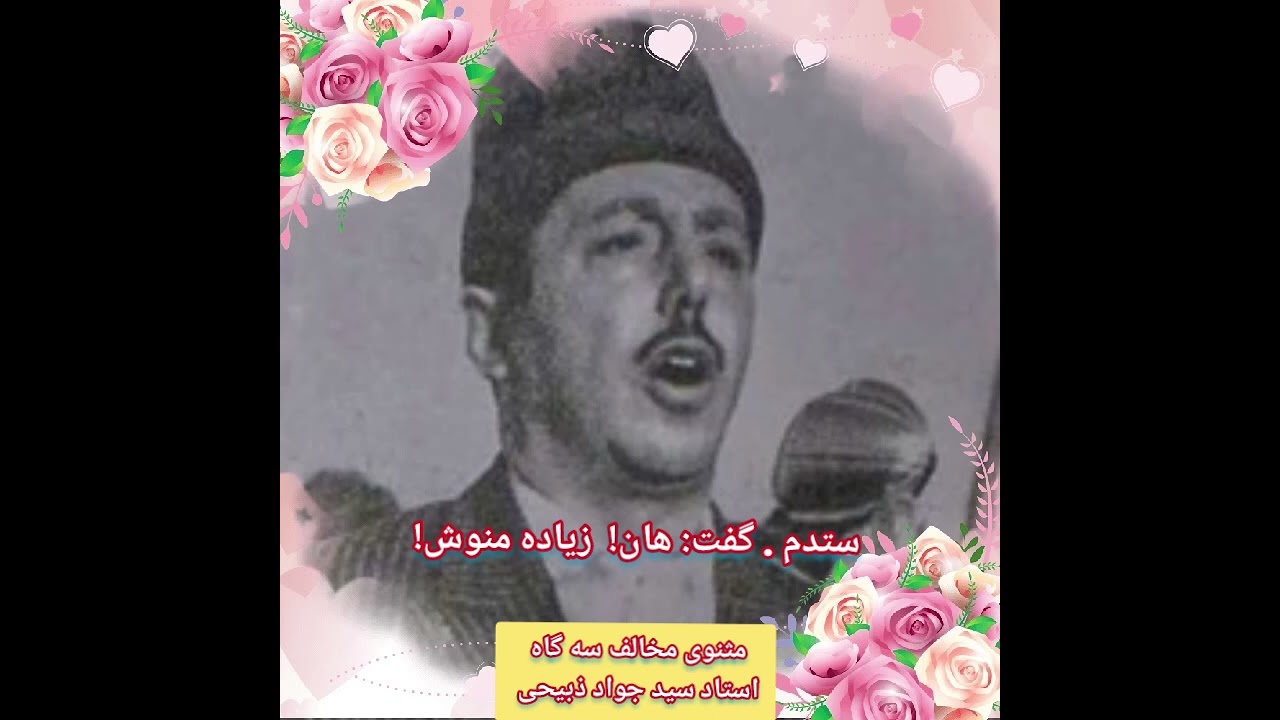 مثنوی مخالف سه گاه ، سید جواد ذبیحی