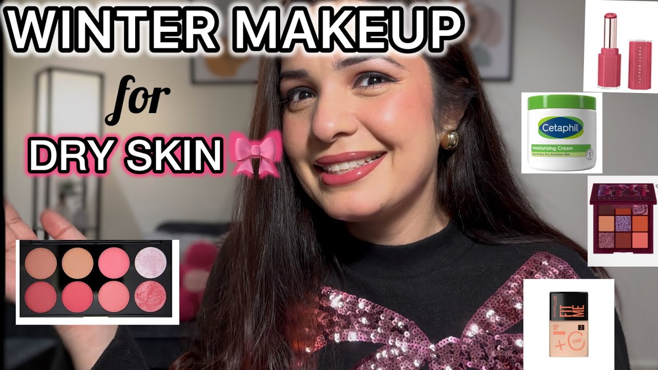 Easy Winter Makeup for Dry Skin ❄️✨ | Hydrating Skincare + Glowy Makeup Tutorial