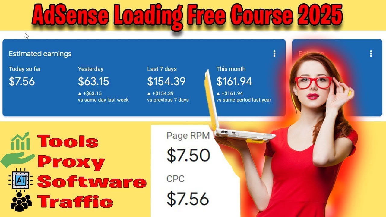 Google AdSense Loading 100% Safe Method 2025 ||  AdSense Loading Tools, Proxy, Software, Traffic