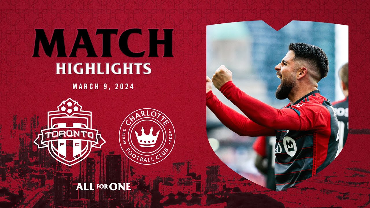 MATCH HIGHLIGHTS | Toronto FC vs. Charlotte FC | March 9, 2024