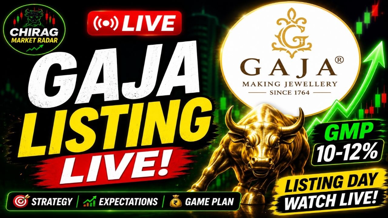 Gaja Alternative Asset Management Ltd IPO Listing Live | Gaja IPO Listing Day Strategy Live