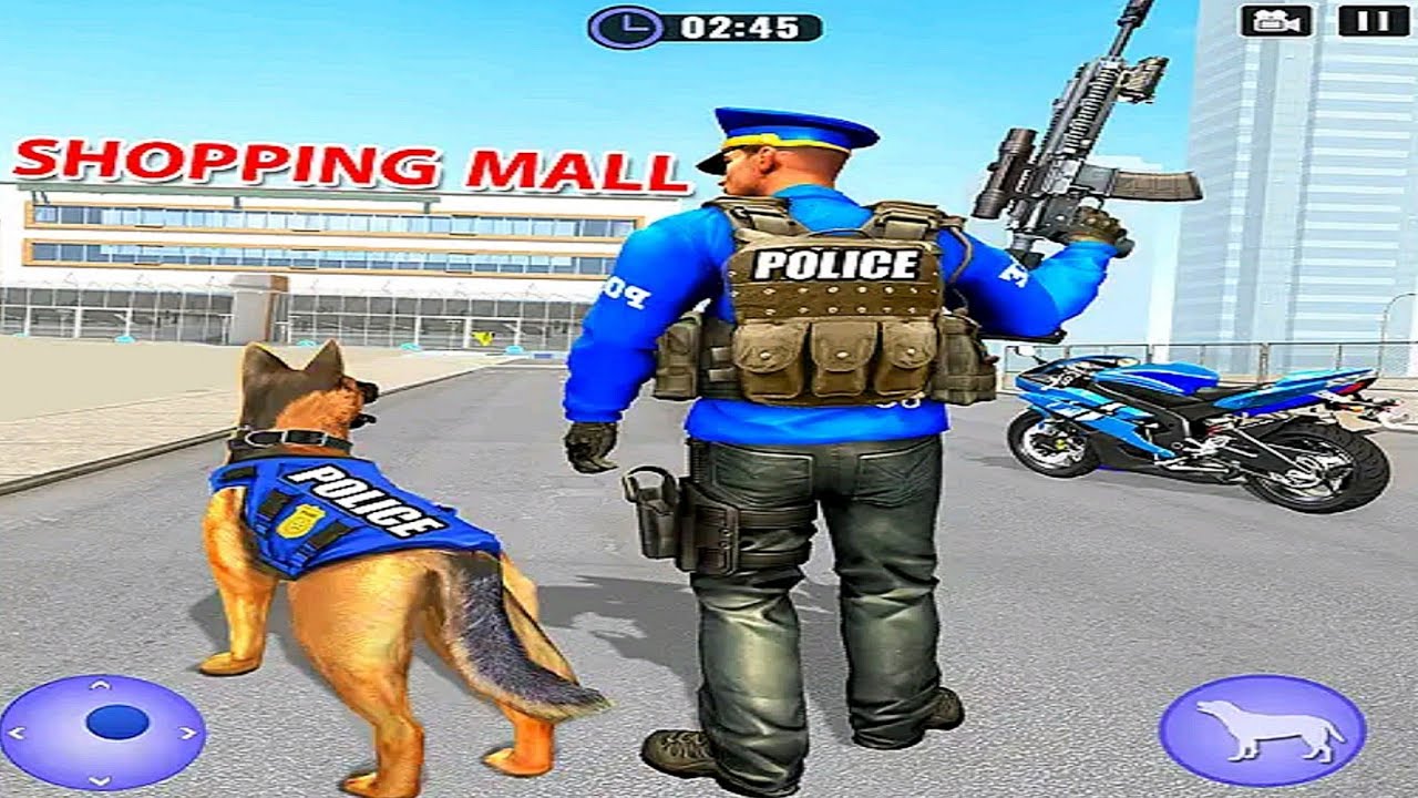 US Police Dog Shopping Mall Crime Chase Sim: Shopping Mall Chase Mode - Android iOS Gameplay