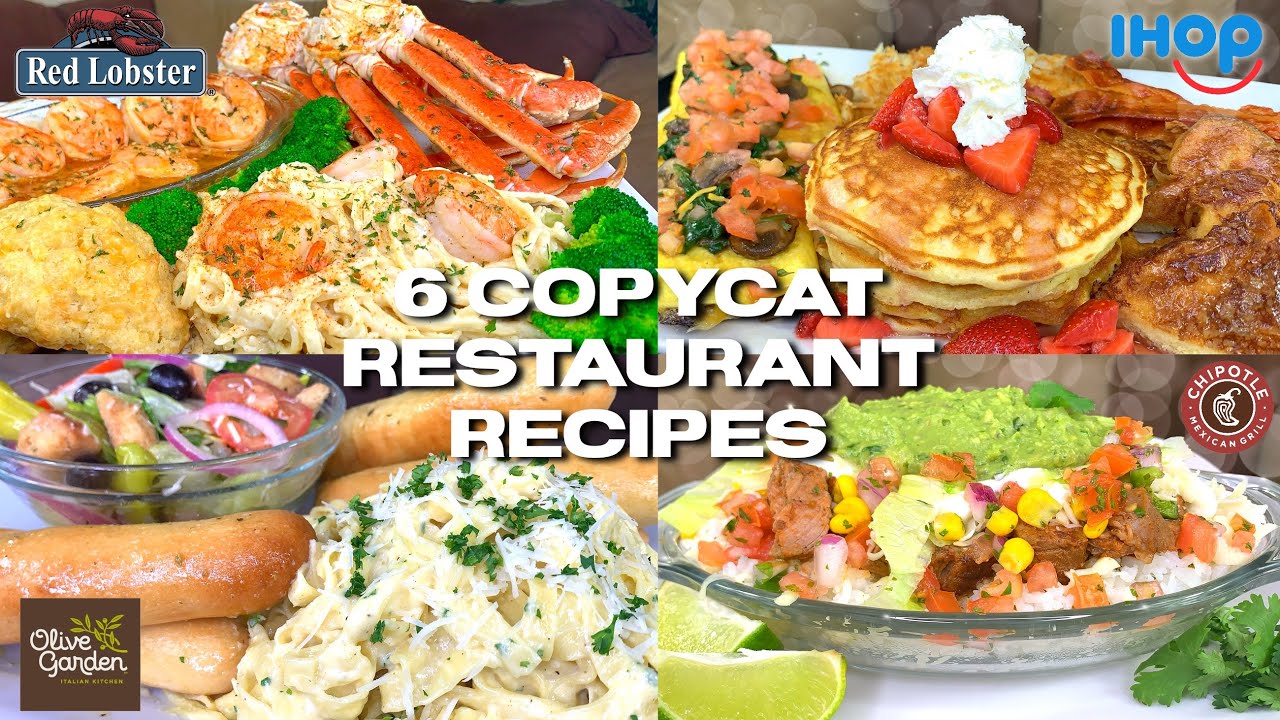 6 COPYCAT RESTAURANT RECIPES FROM SCRATCH!