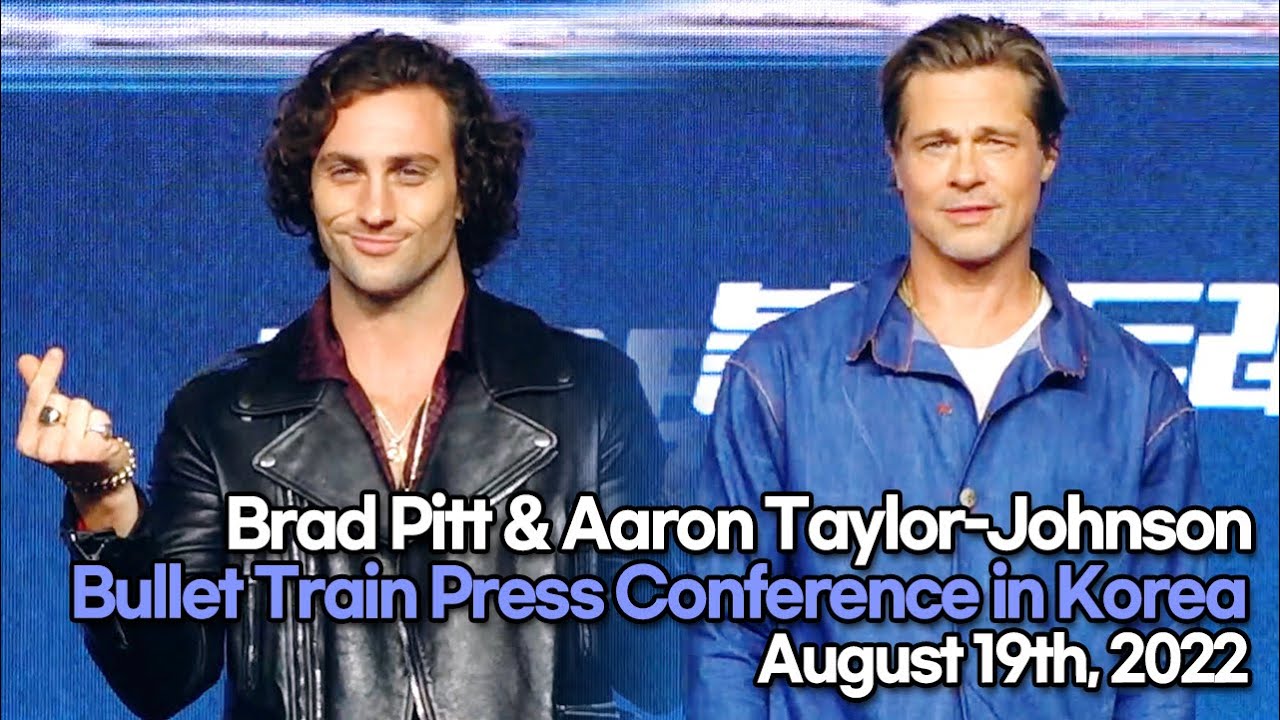 [STARsurvey] Brad Pitt&Aaron Johnson, Bullet Train Press Conference in Korea(August 19th, 2022)