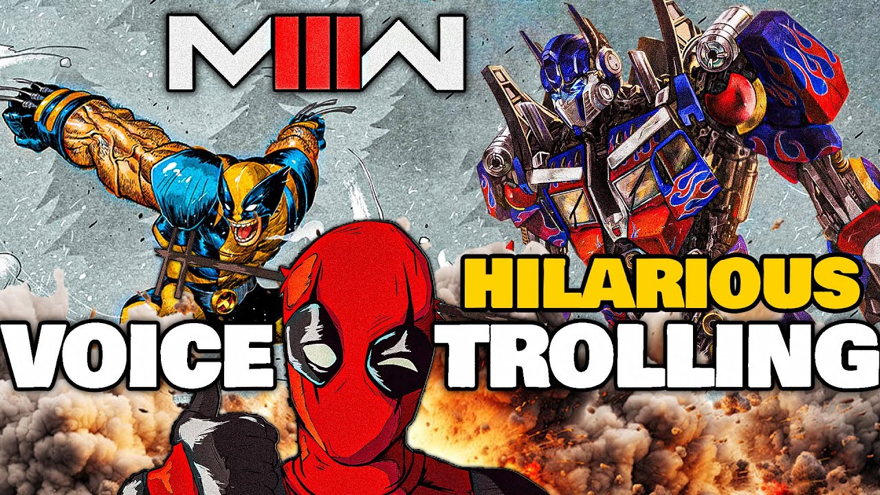 DEADPOOL, OPTIMUS PRIME, AND MICKEY HILARIOUS VOICETROLLING!!!