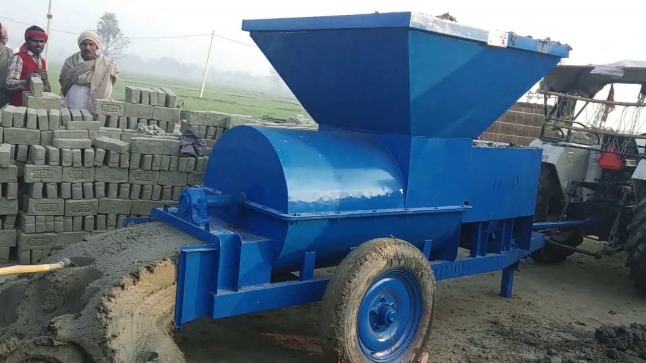 ईट के लिए मिट्टी बनाने वाली मशीन l Bricks Clay Mixing Machine ll