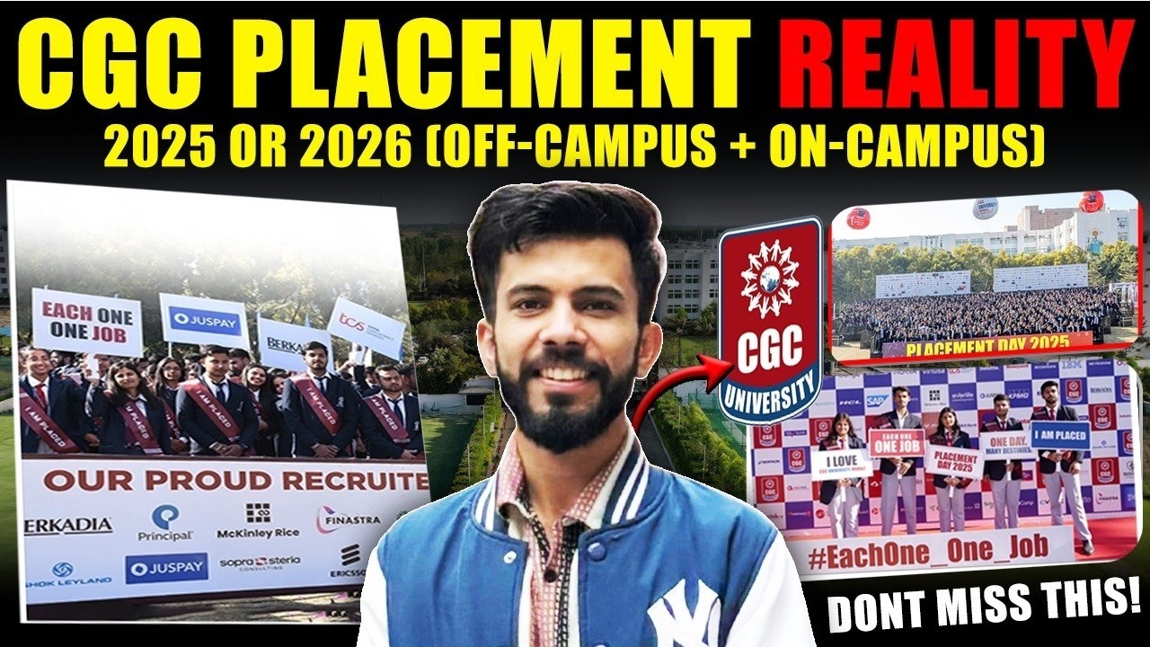 CGC University Mohali Placement Reality 😱 | Highest Package? On-Campus vs Off-Campus Truth