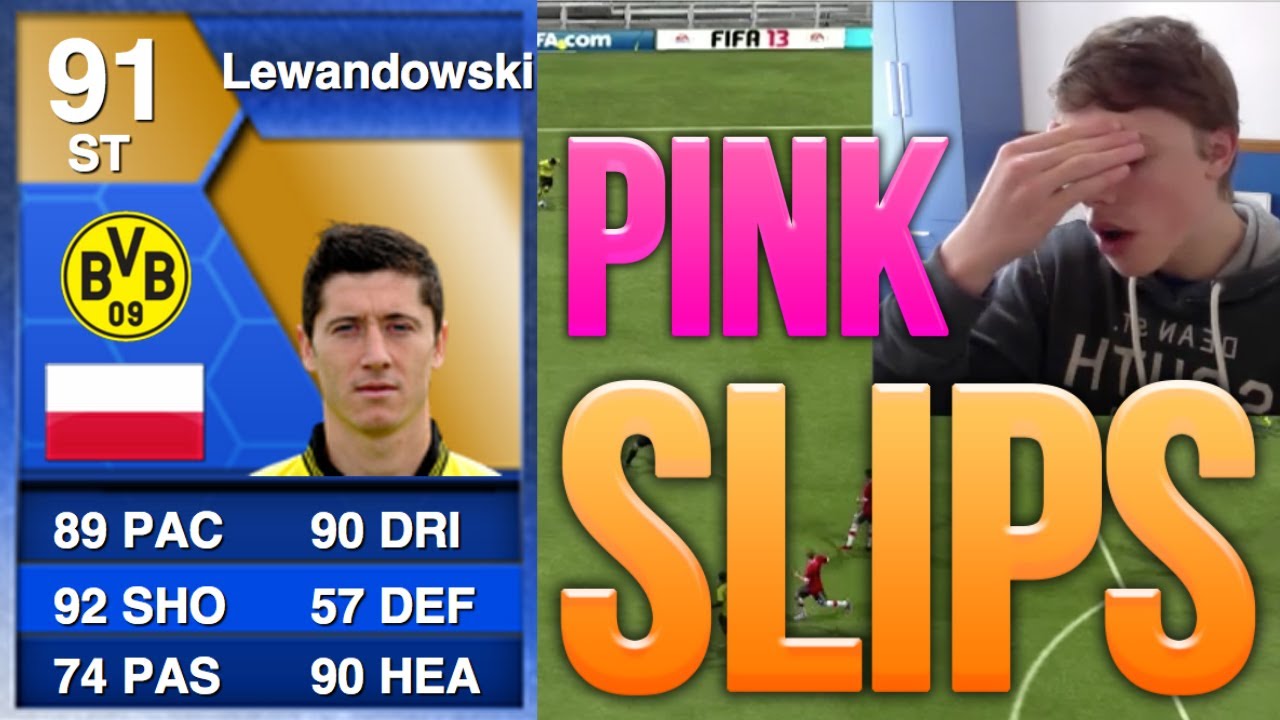 Team Of The Season PINK SLIPS - BLUE LEWANDOWSKI - Fifa 13 Ultimate Team