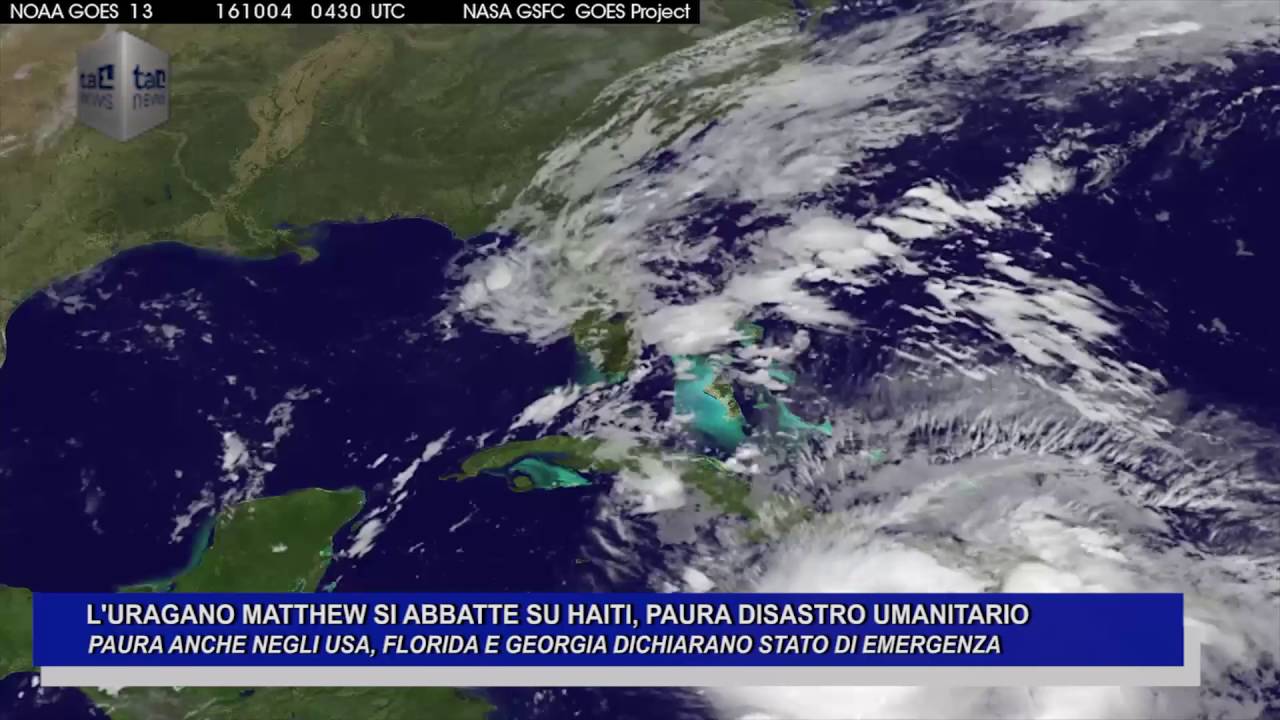 L'URAGANO MATTHEW SI ABBATTE SU HAIT,I PAURA DISASTRO UMANITARIO