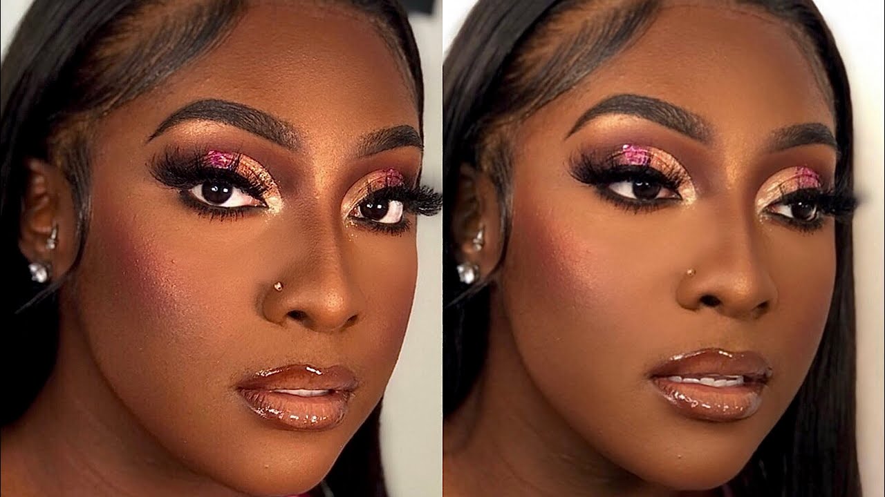 Raw Glam on Darkskin beauty 🔥X NEW TECHNIQUES .
