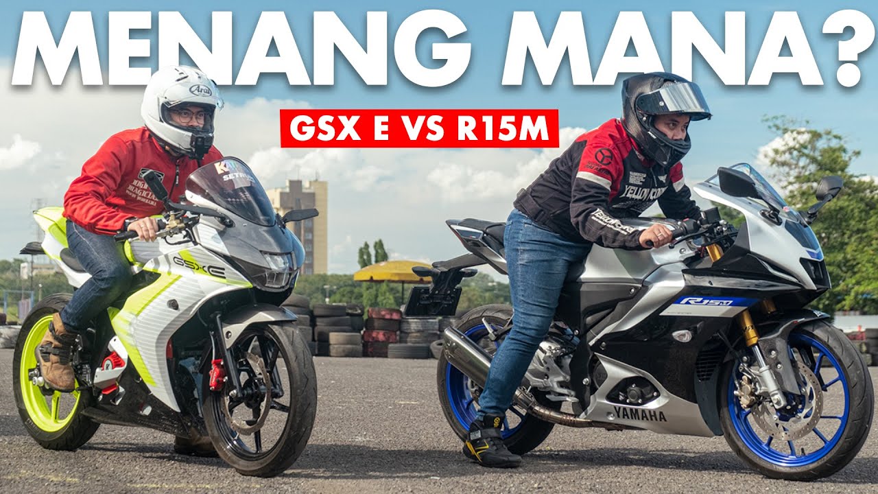 DRAG RACE: GSX Listrik Lawan Yamaha R15M, Menang Mana⁉️