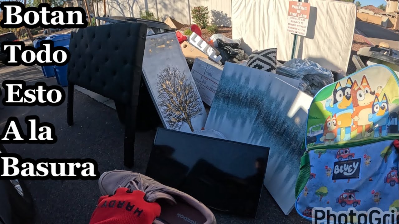 LO QUE TIRAN EN USA🤑SACAN TODO DE LA CASA Y BOLSAS DE ROPA😱