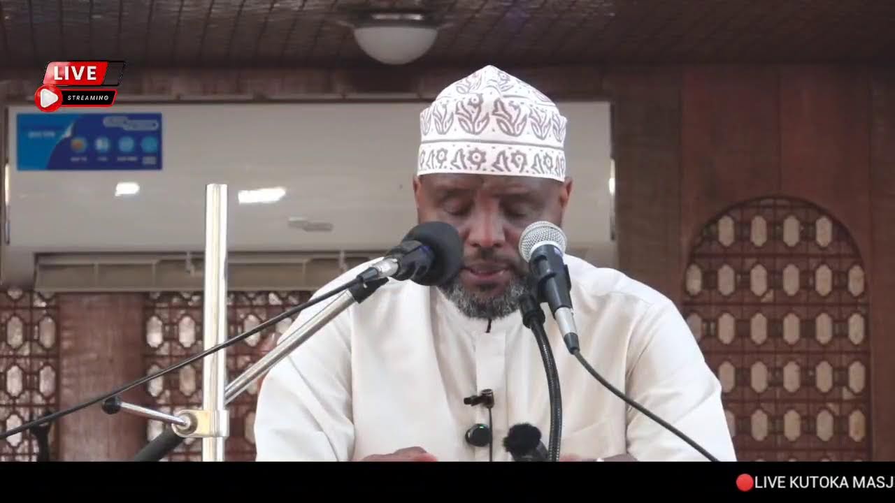 🔴LIVE. KUTOKA MASJID NOOR MUHAMMAD S.A.W DARSA ZA RAMADHAN NO 1