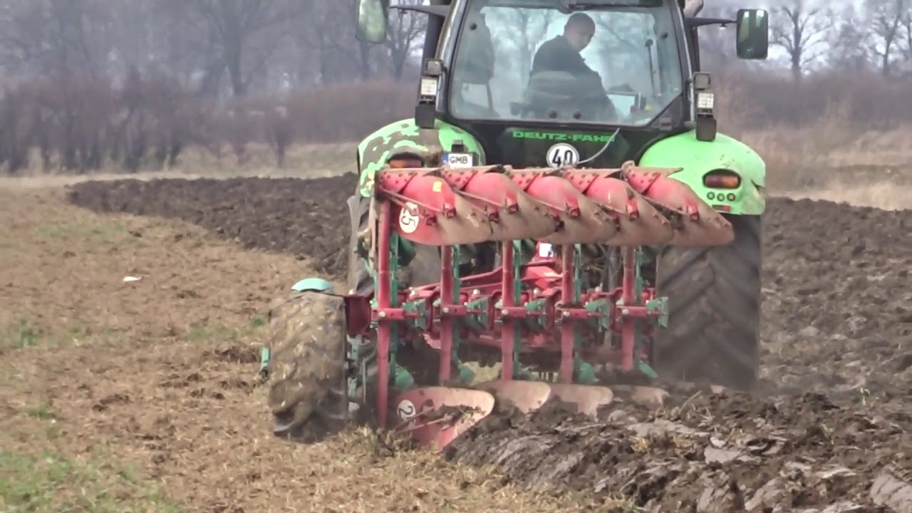 Orka pług Kverneland  i-Plough 2500 S  , Deutz Fahr Agrotron 150