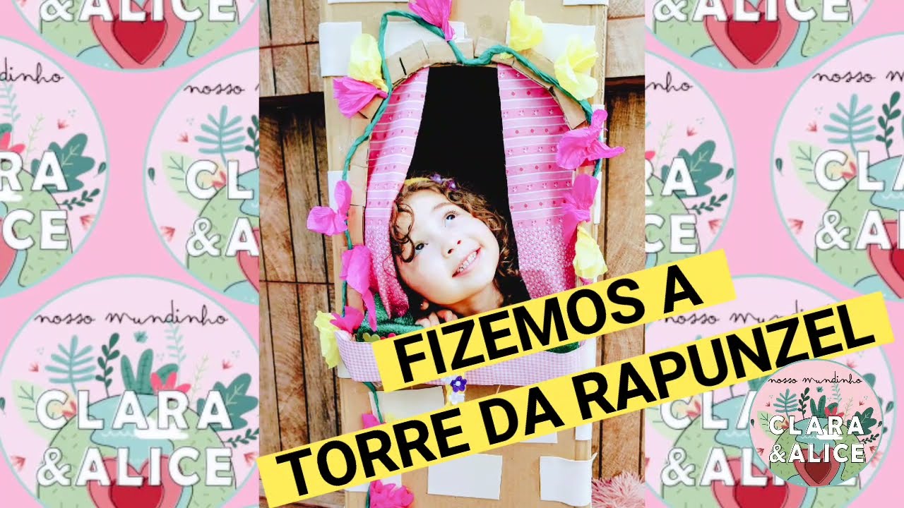 FIZEMOS A TORRE DA RAPUNZEL COM UMA CAIXA DE PAPELÃO E MUITO PAPEL COLORIDO