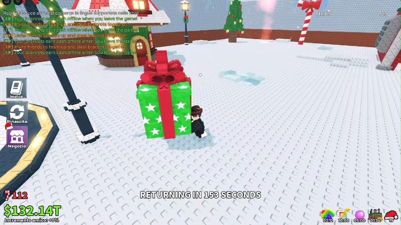 Vediamo l'evento. di rubò un Brainrot su Roblox ita
