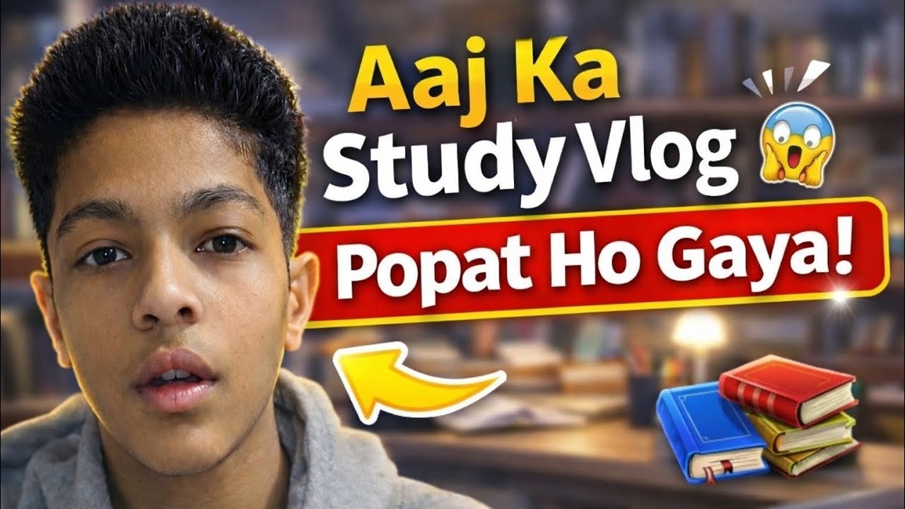 Aaj ka study vlog 😱 popat ho gya