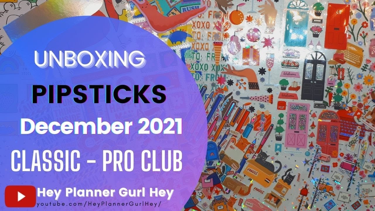 💜 PIPSTICKS - PRO CLASSIC CLUB PACK - December 2021 - UNBOXING