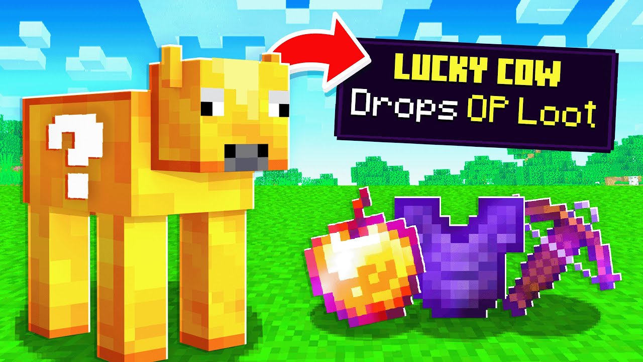 Minecraft But Mobs Are Lucky