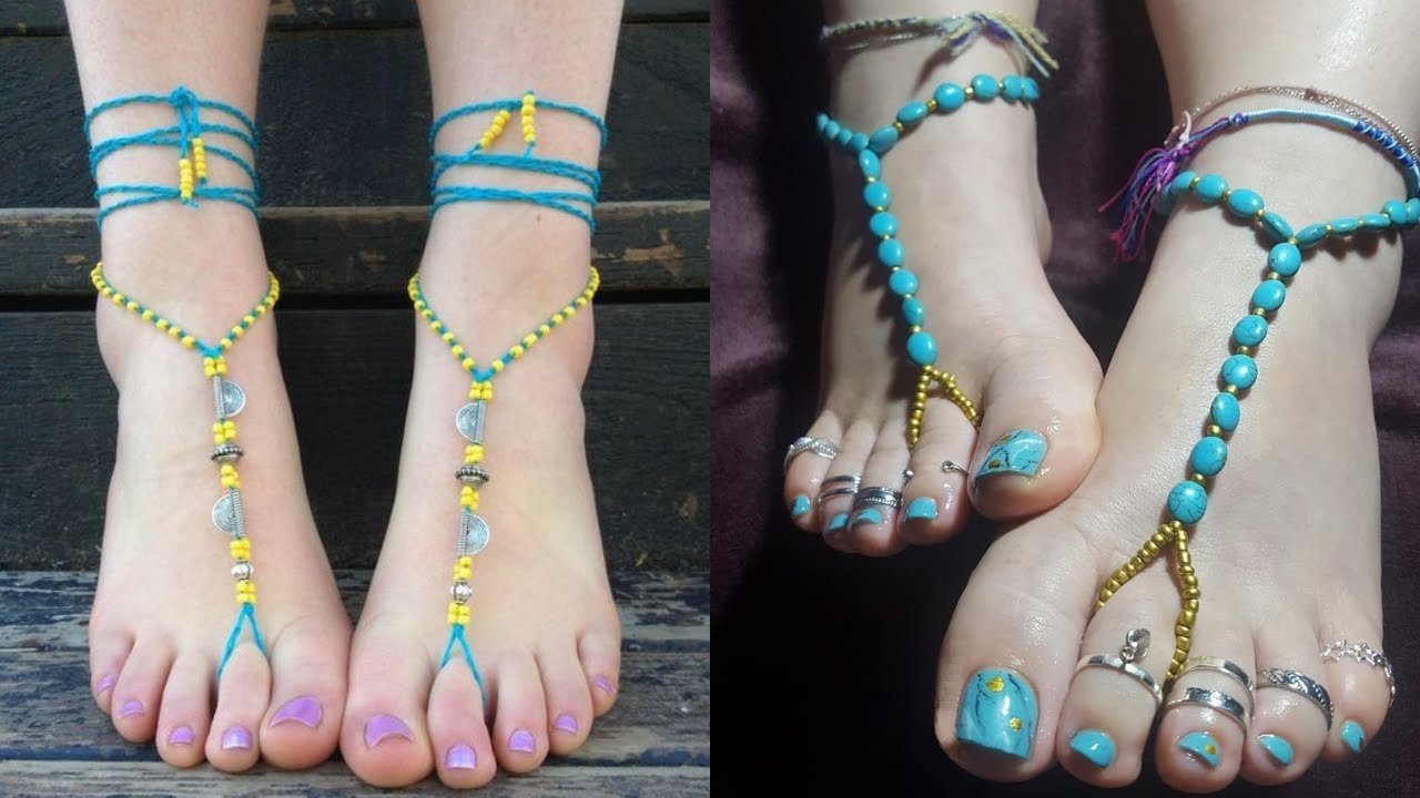 Beautiful feet jewelry designs for women