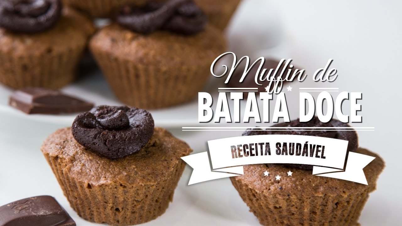MUFFIN FIT DE BATATA DOCE | Mamãe Vida Saudável