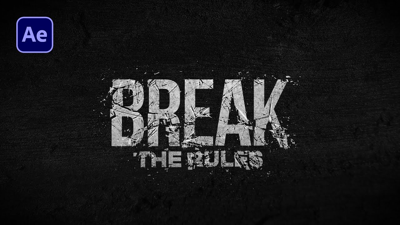 After Effects Tutorial: Shatter Text Effect in After Effects
