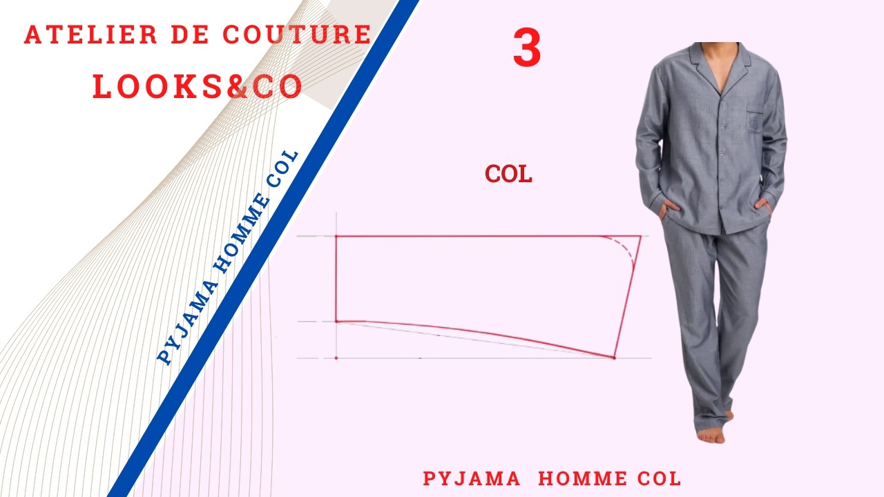 Pyjama homme + col