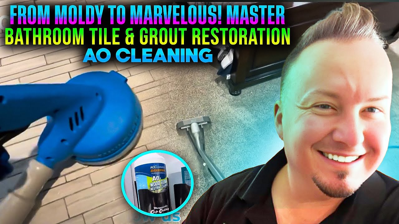 ✅From Moldy to Marvelous! Master Bathroom Tile & Grout Restoration – AO Cleaning 🏆| Waterloo, IL ⭐️