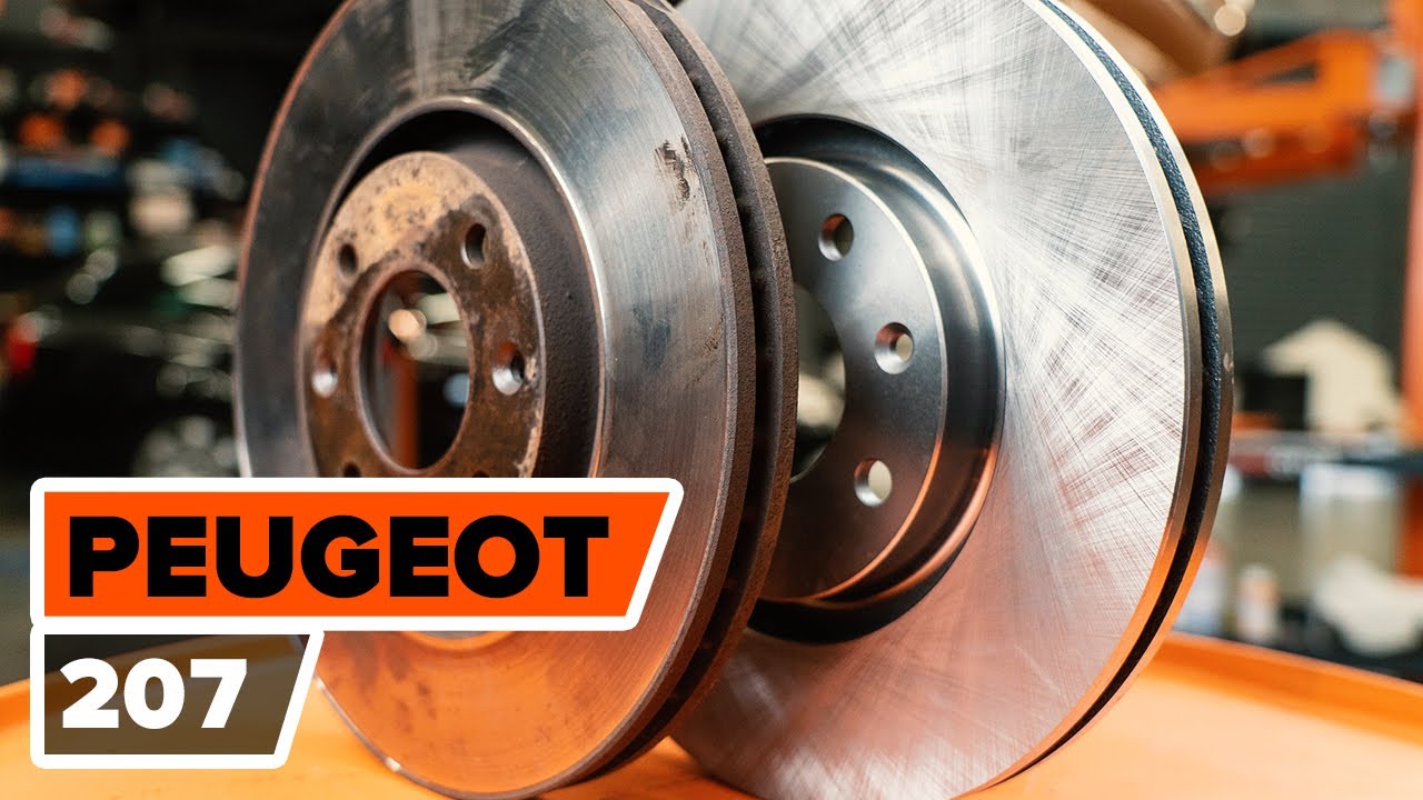 Hoe een vooraan remschijven op een PEUGEOT 207 [HANDLEIDING AUTODOC]