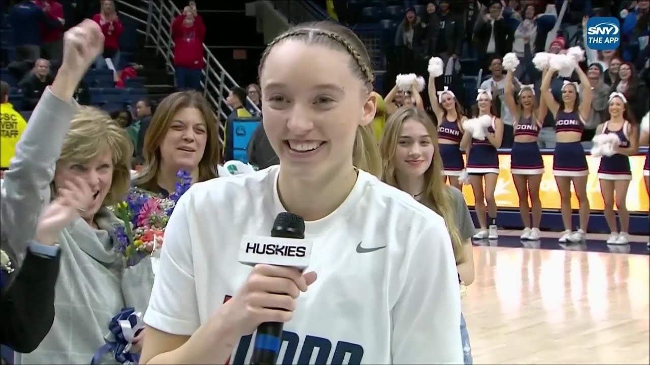 🚨 PAIGE BUECKERS RETURNING FOR 5TH YEAR! Announces During Senior Night Ceremony | UConn Huskies