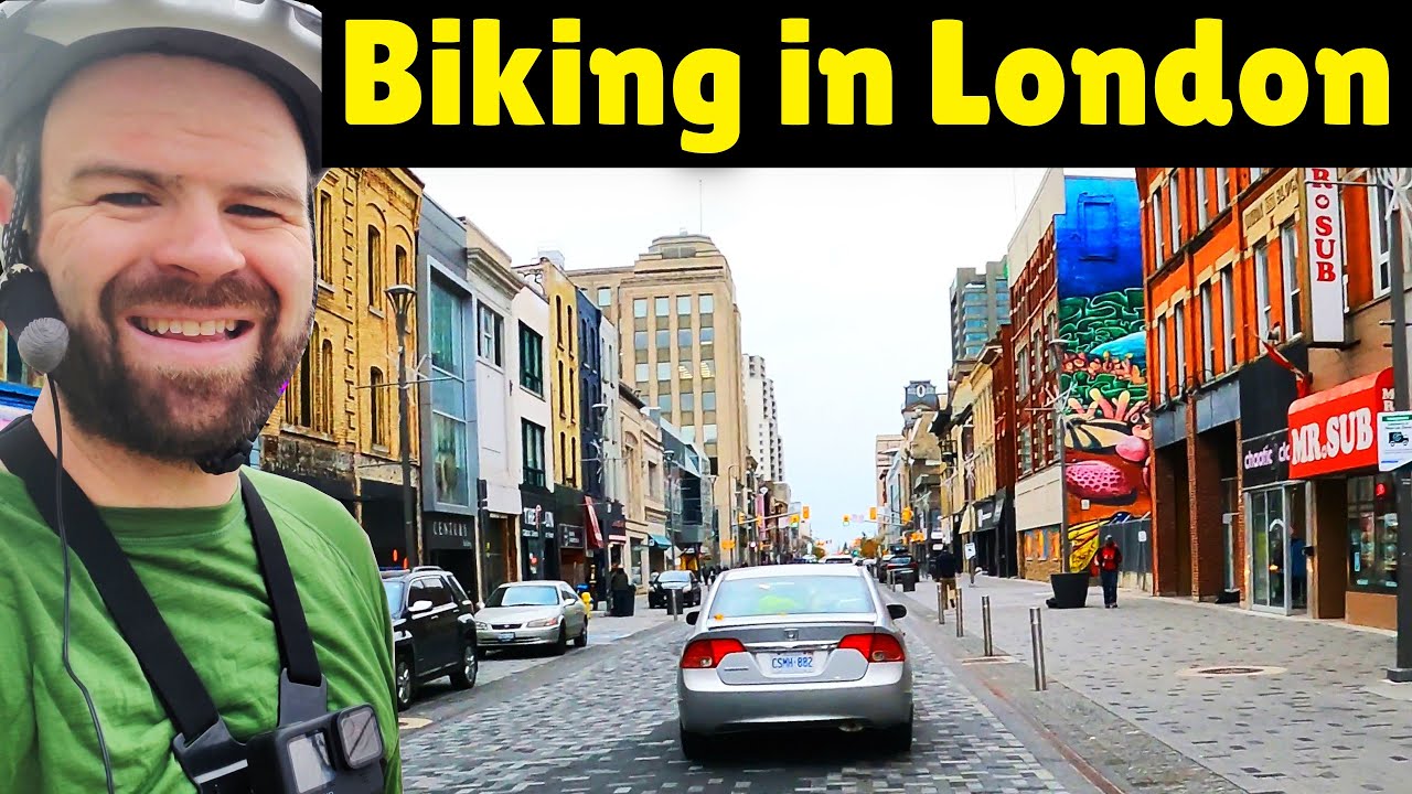 Downtown London (Ontario) - Narrated Bike Ride