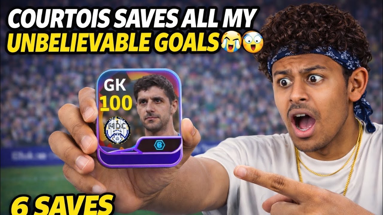 Courtois Saves All My Unbelievable Goals 😭😱 6 Saves Unstoppable ☠️ | eFootball 
