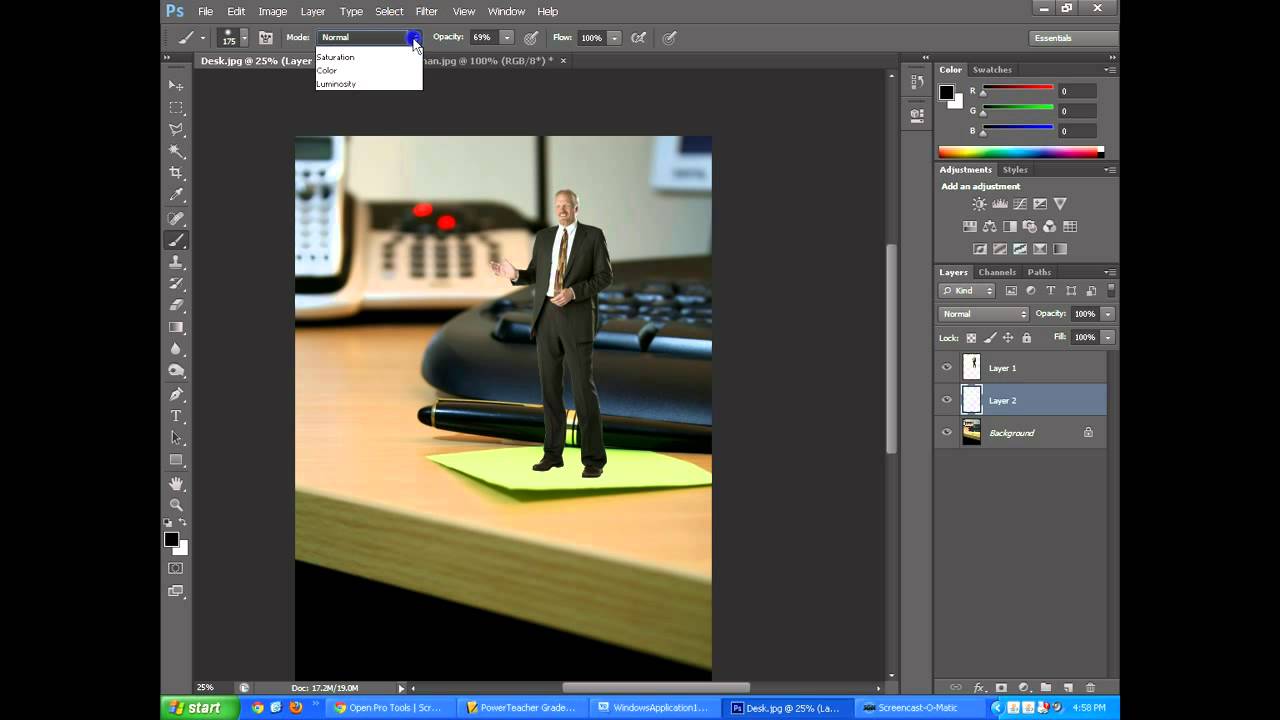 Photoshop CS6 — Копирование и вставка объектов в другое изображение