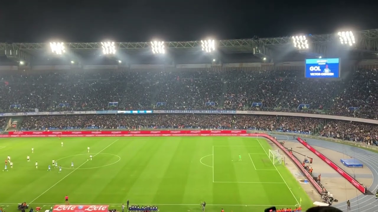 Il Maradona ESPLODE per il gol di Osimhen contro la Juve!