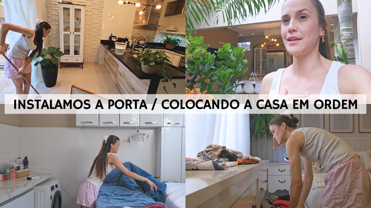 QUE DECEPÇÃO, O SOFA NOVO JÁ RASGOU / INSTALAMOS A PORTA DE VIDRO