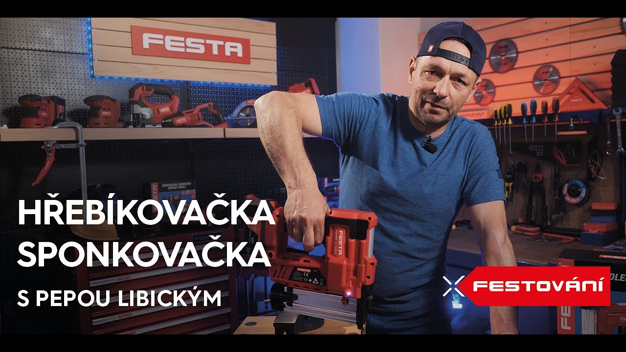 FESTOV&Aacute;N&Iacute; S PEPOU LIBICK&Yacute;M &ndash; Přib&iacute;jen&iacute; spon/hřeb&iacute;ků &ndash; Hřeb&iacute;kovačka/sponkovačka FESTA