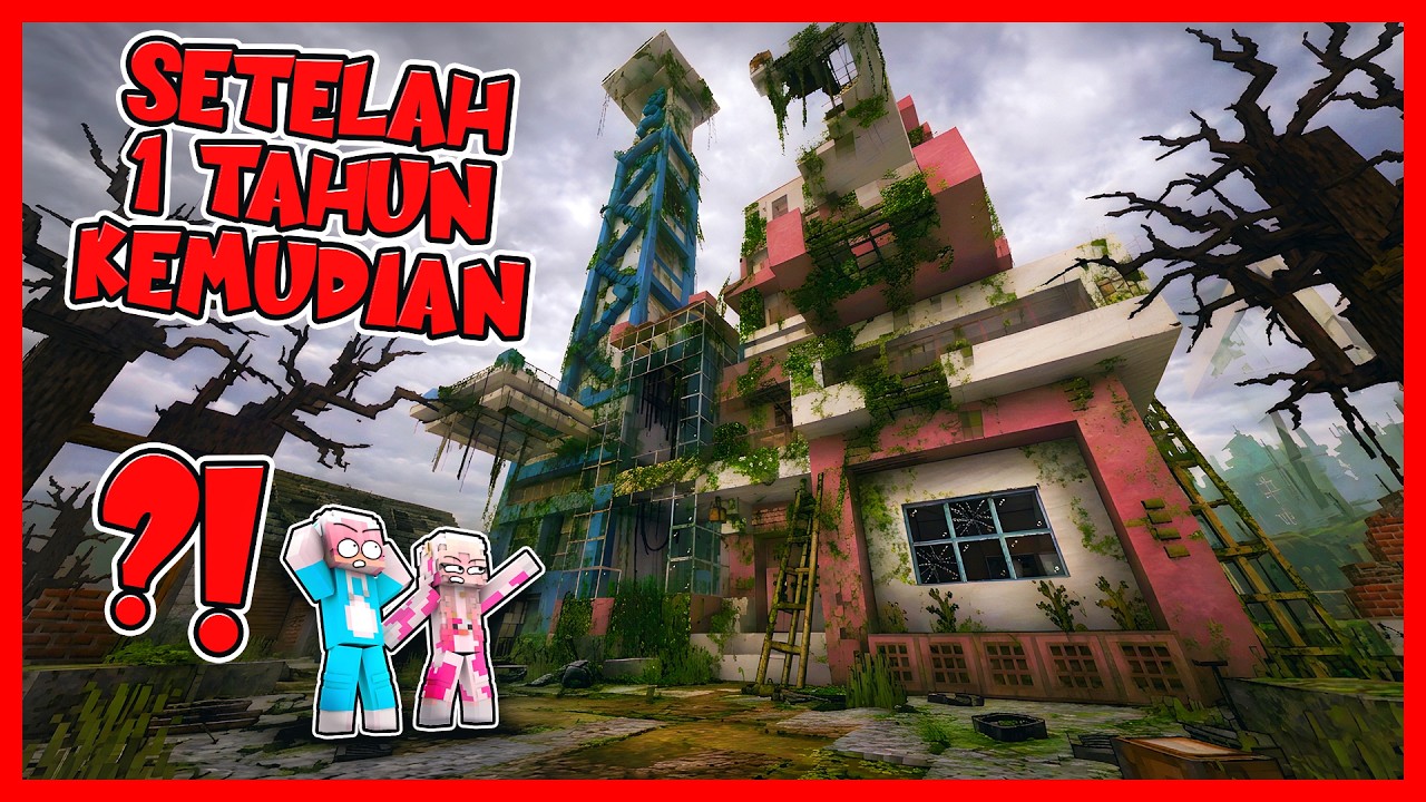 1 TAHUN BERLALU !! AKHIRNYA ATUN & MOMON KEMBALI KE DUNIA YANG LAMA !! Feat @MOMON Minecraft