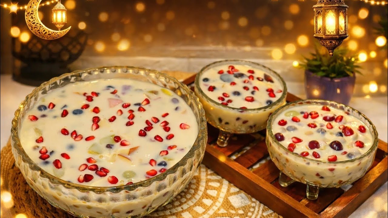 FRUIT CUSTARD RECIPE/ Creamy custard recepie 🍮