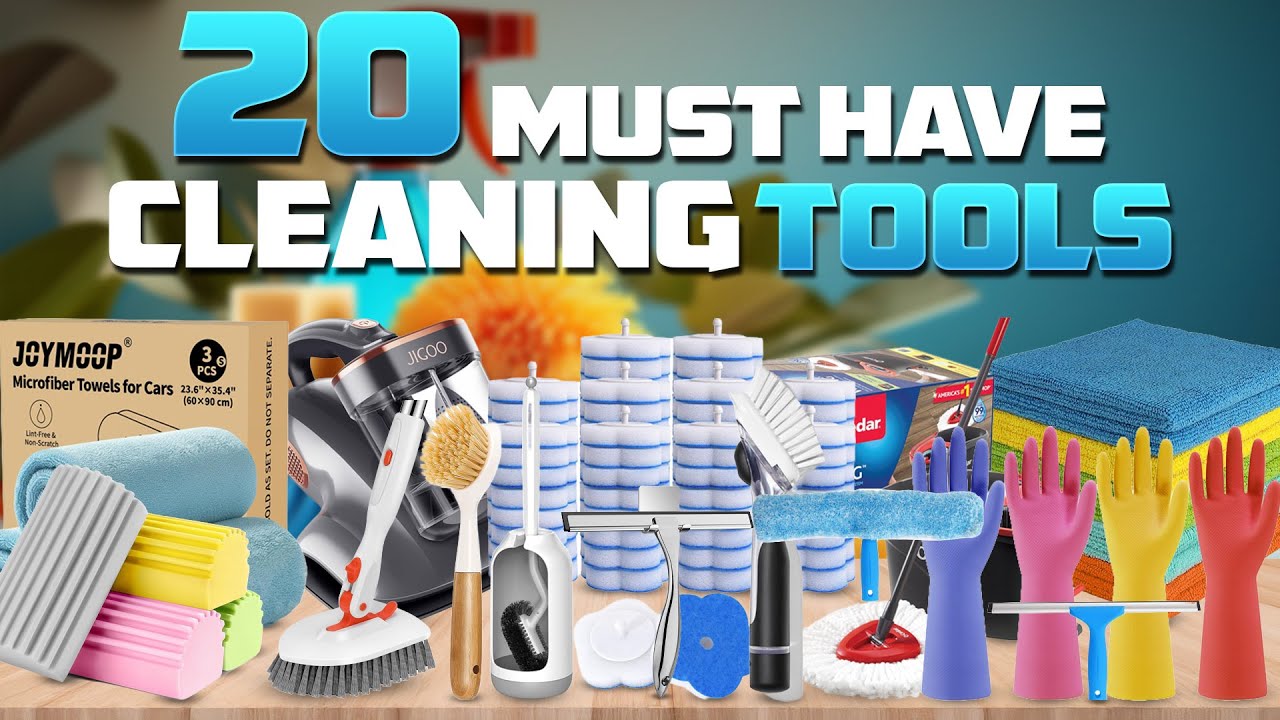 20 Must Have Cleaning Tools On Amazon for Effortless