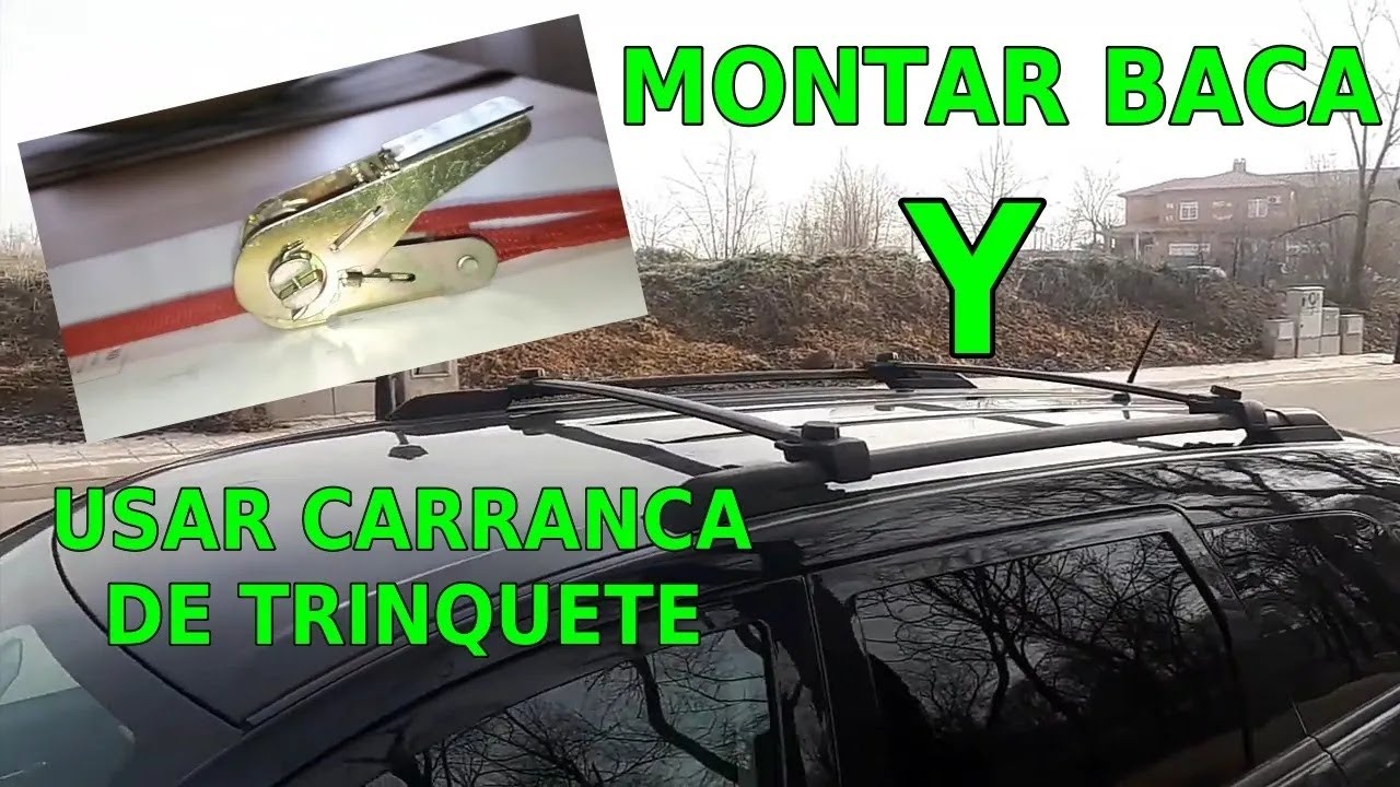 @BricoJAG Como atar en la baca del coche, cinta tensora o de trinquete de carraca.