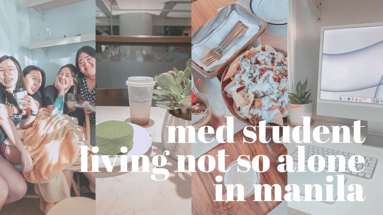 med student living *not so* alone ☕️  cafe dates, silver imac 2021 unboxing, study w/ me | shayne uy