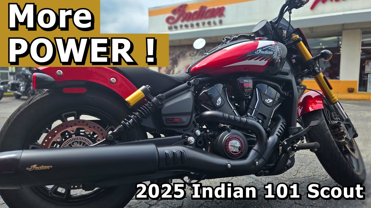 This 2025 Indian 101 Scout gets more POWER! - First Ride