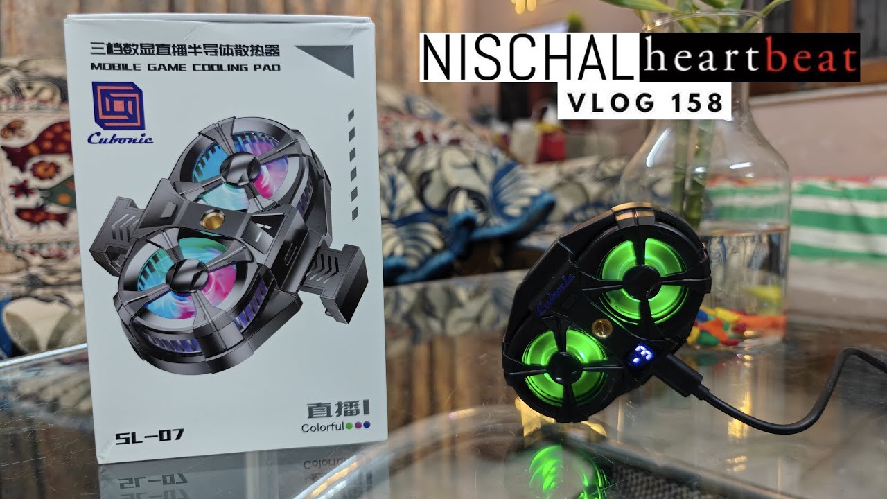 Cubonic SL07 Dual Mobile Cooler Radiator | LED display & Tripod Port | NISCHAL heartbeat Vlog Ep-158