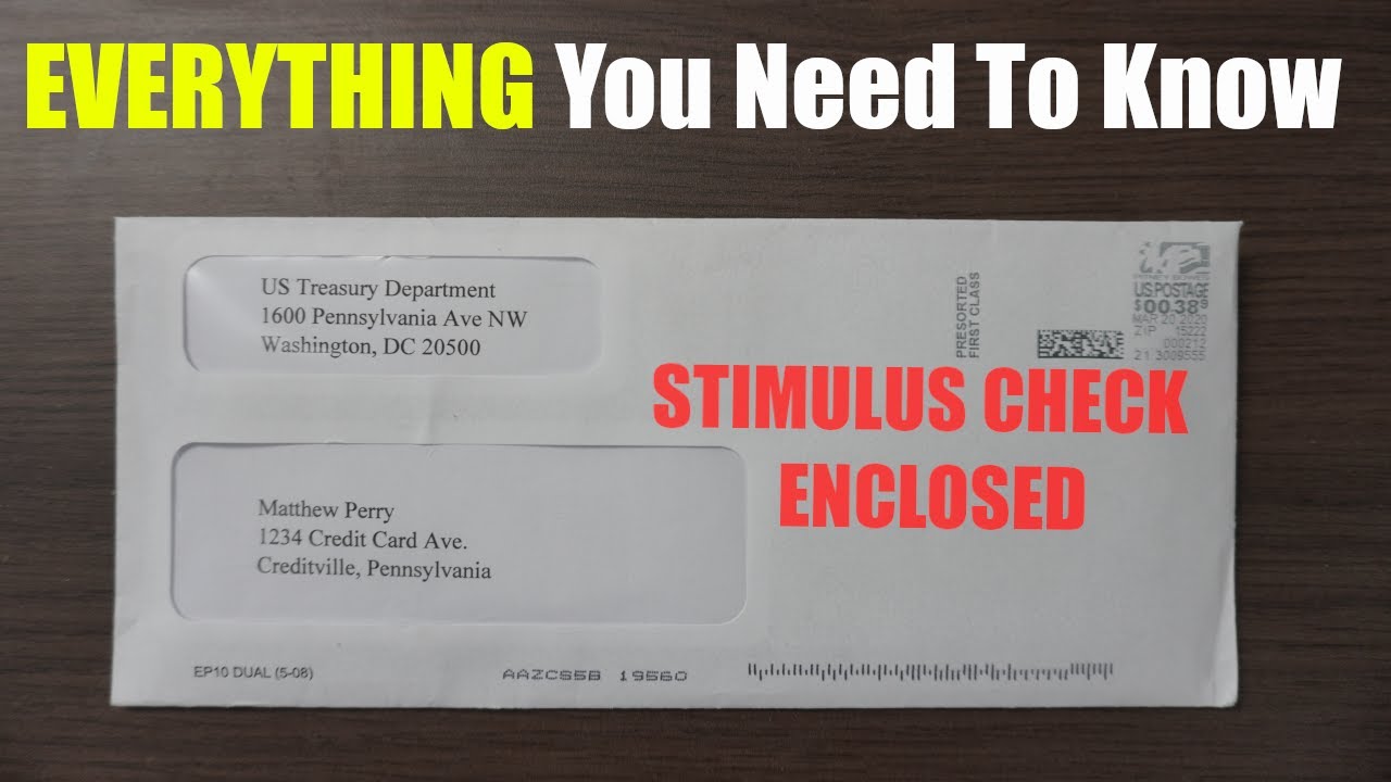 IRS Economic Stimulus Checks (Friday April 10th 2020)