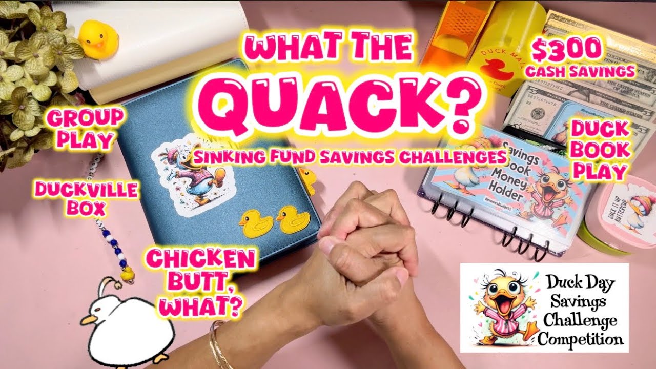 🐤🌺 What The Duck? Sinking Fund Savings Challenges 🌺🐤Duck Competition Announced 🐤 Duck Group Play 🌺